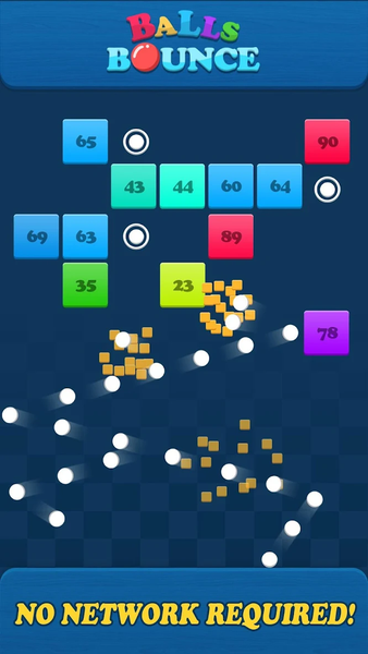 Balls Bounce:Bricks Crasher - Gameplay image of android game