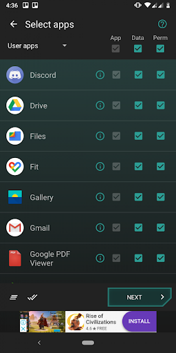 Migrate - Data Backup - Image screenshot of android app