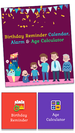 Birthday Reminder & Age Calc - عکس برنامه موبایلی اندروید