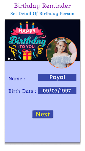 Birthday Reminder & Age Calc - Image screenshot of android app