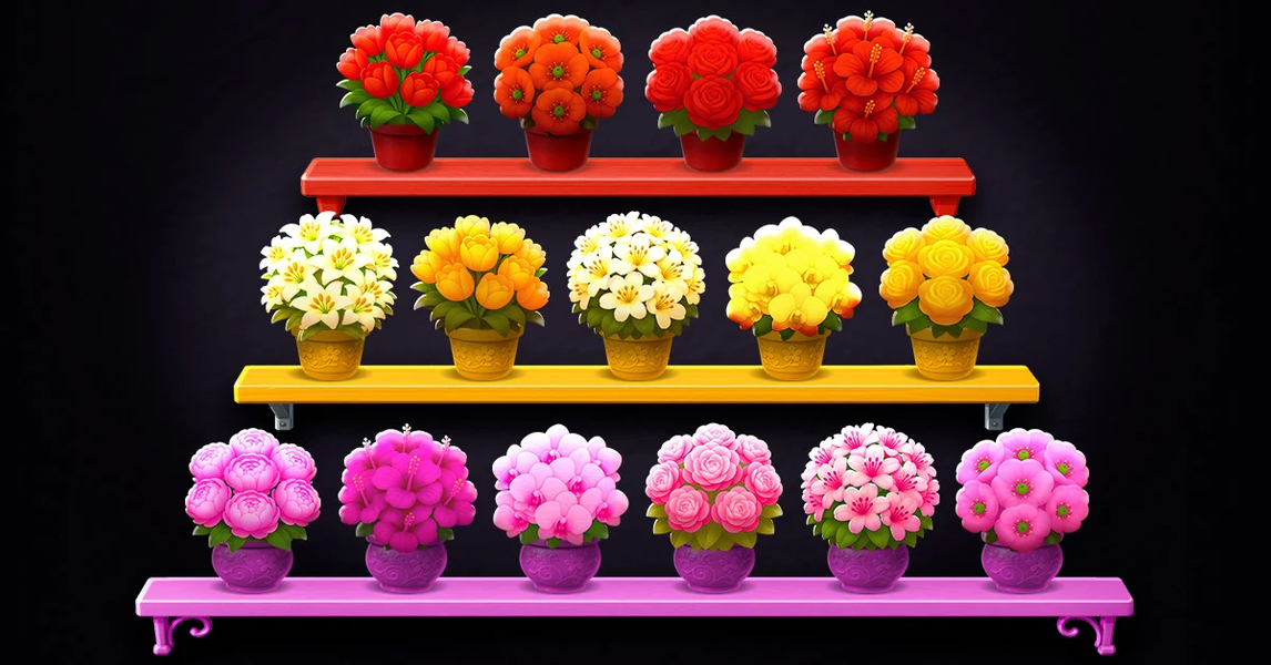 Flower Sort: Blossom Match - Gameplay image of android game