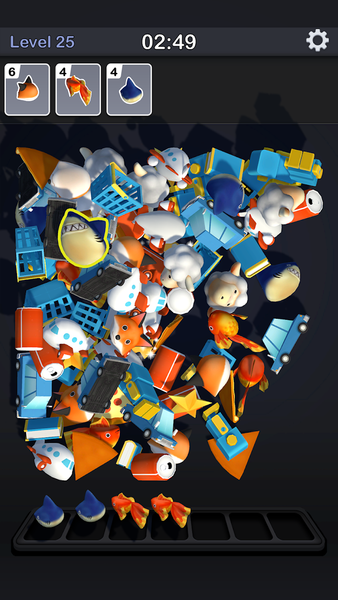 Triple Fusion 3D: Triple Match - Gameplay image of android game