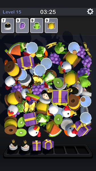 Triple Fusion 3D: Triple Match - Gameplay image of android game