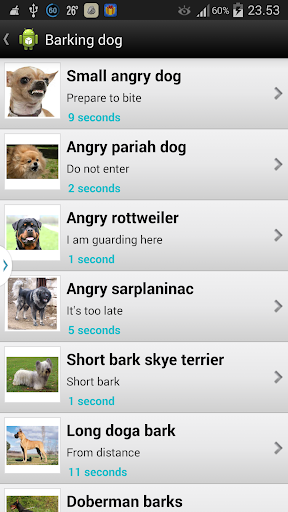 Barking Dog Sounds - Image screenshot of android app