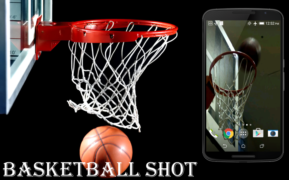 Basketball Shot Live Wallpaper - Image screenshot of android app