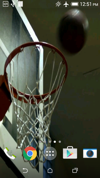 Basketball Shot Live Wallpaper - Image screenshot of android app