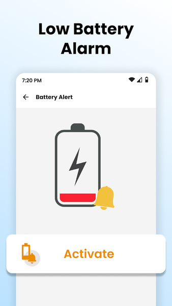 Full Battery 100% Alarm - عکس برنامه موبایلی اندروید