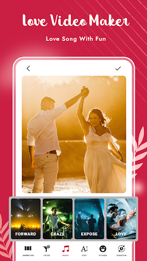 Love Video Maker With Music - عکس برنامه موبایلی اندروید
