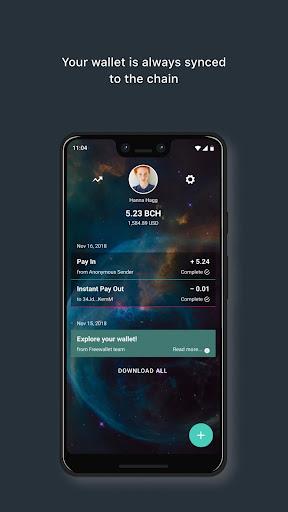 Bitcoin Cash Wallet. Buy BCH coins - Freewallet - Image screenshot of android app