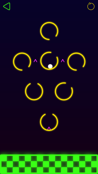 Neon Twist Escape: twisted phy - Gameplay image of android game