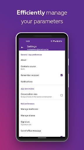 Proximus Mail - عکس برنامه موبایلی اندروید