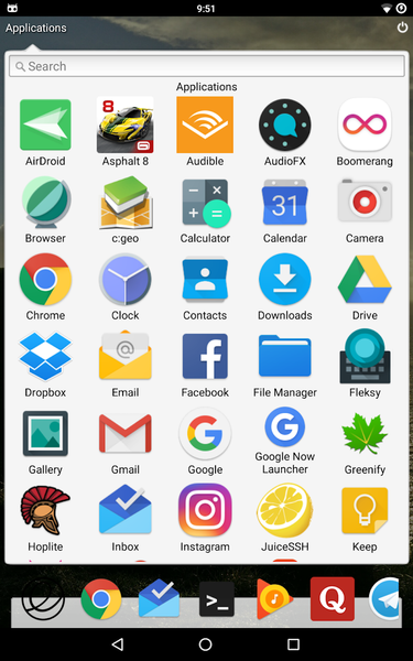 DistroHopper • Linux desktop - Image screenshot of android app