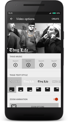 Thuglife Video Maker - Image screenshot of android app