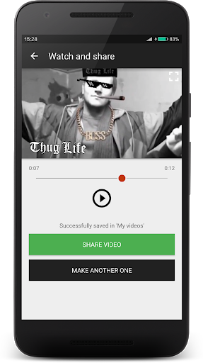 Thuglife Video Maker - Image screenshot of android app