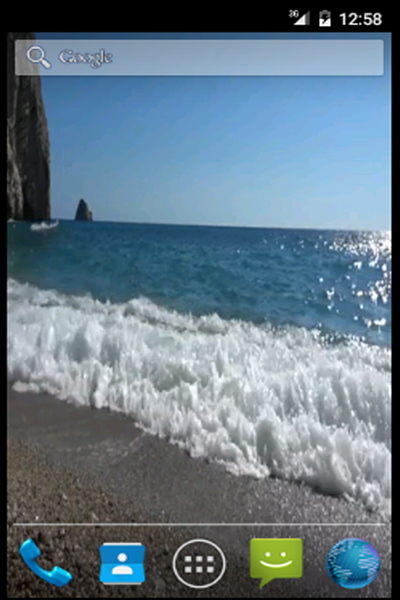 Beach Wave Live Wallpaper - Image screenshot of android app