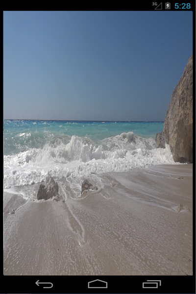 Beach Rock Live Wallpaper - Image screenshot of android app