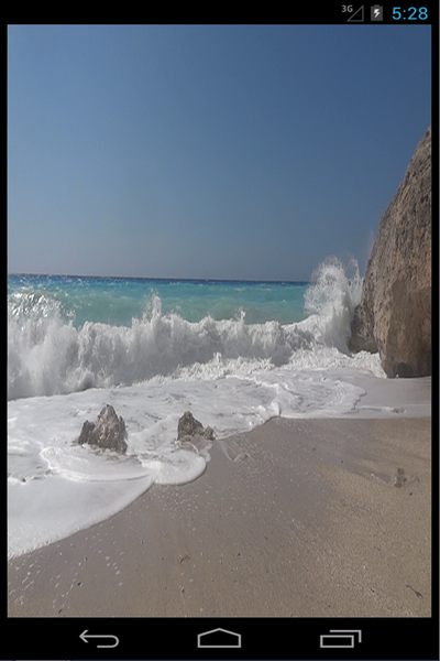 Beach Rock Live Wallpaper - Image screenshot of android app