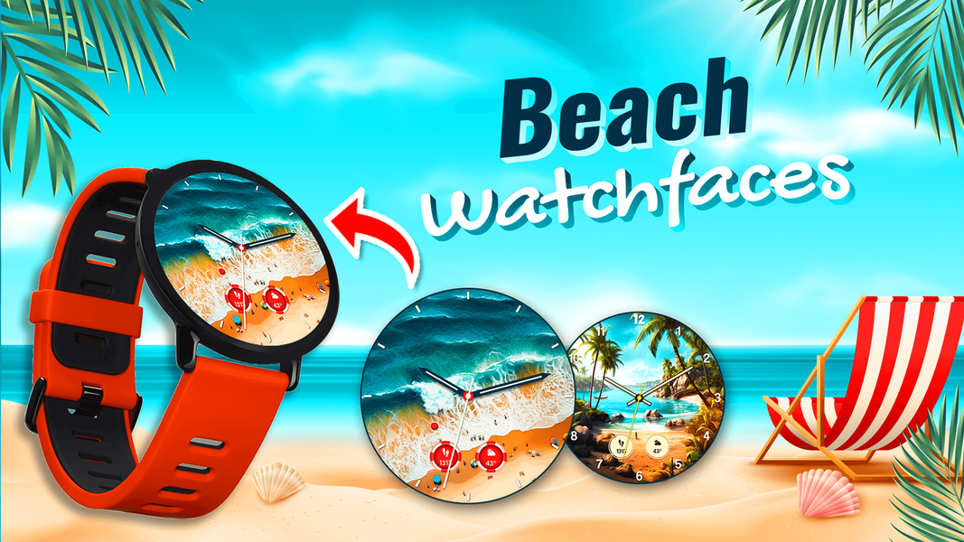 Beach Watchfaces - Image screenshot of android app