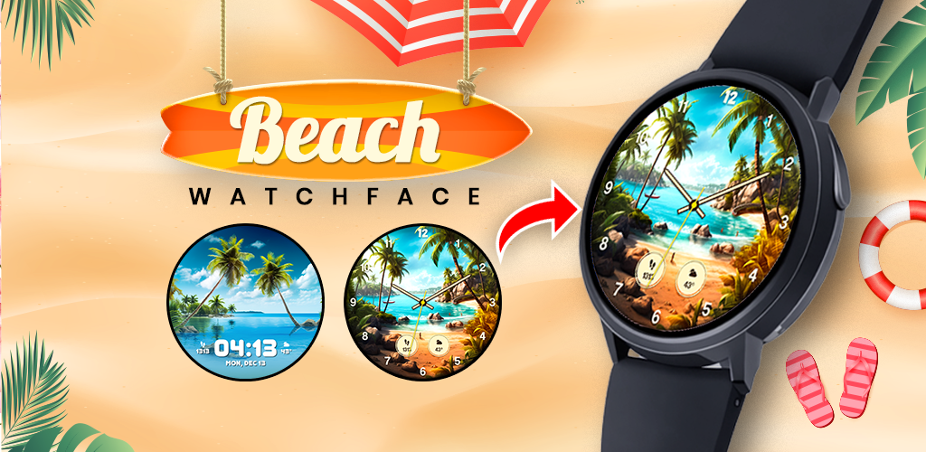 Beach Watchfaces - Image screenshot of android app