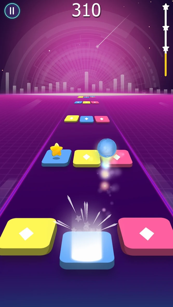 Beat Ball: Dancing Color Hop - Gameplay image of android game