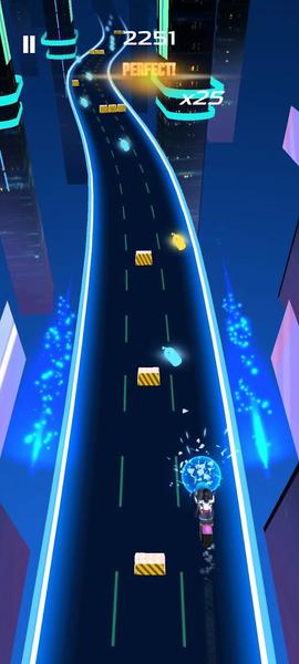 Beat Road: Rhythm Racing - Gameplay image of android game