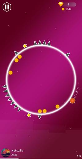 Beat Rolling: Rhythm Circle - Gameplay image of android game