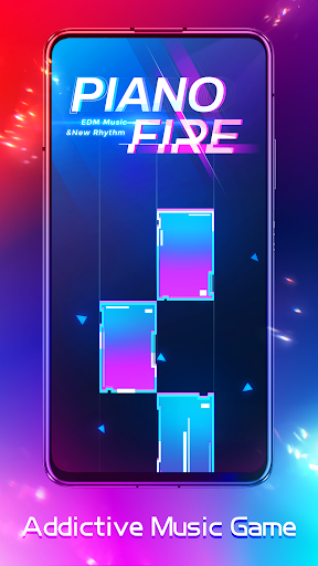 Piano Fire: Edm Music & Piano - Gameplay image of android game