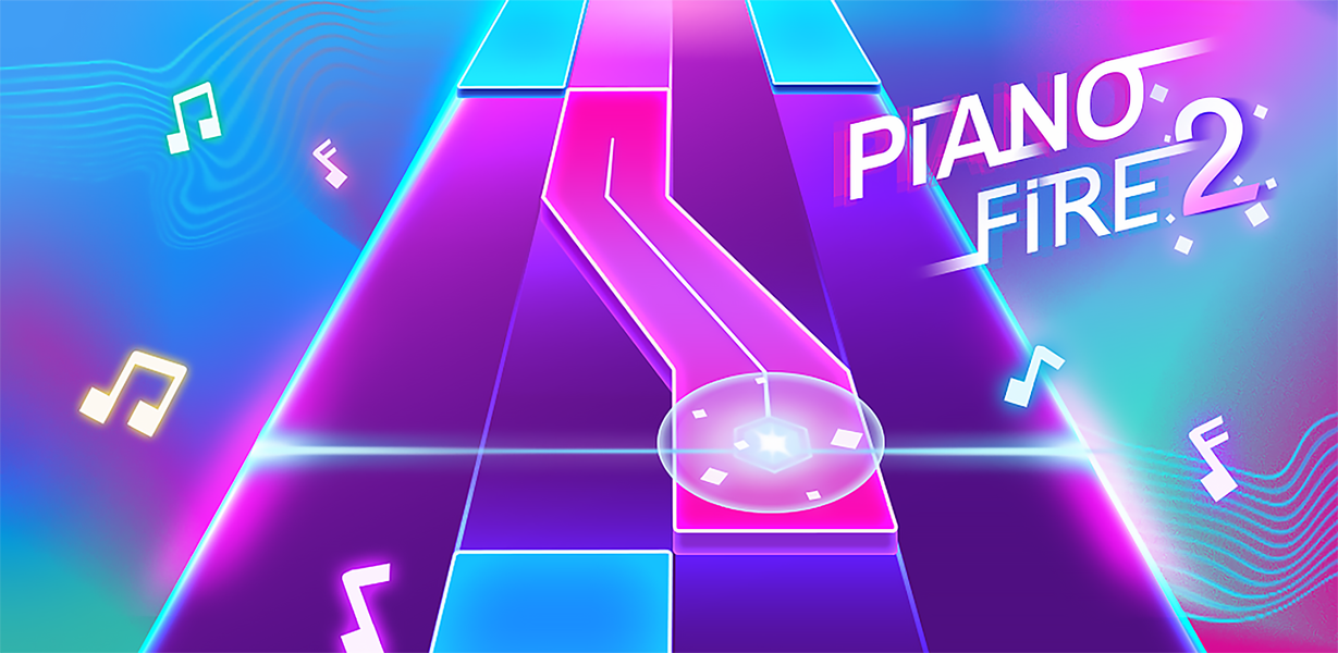 Piano Fire ۲: Slide Challenge - عکس بازی موبایلی اندروید