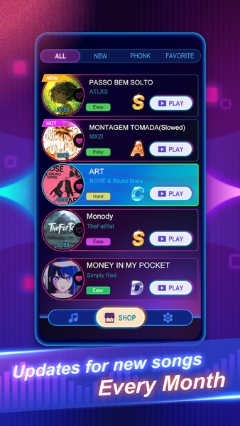 Rolling Music Ball: EDM Rush - Gameplay image of android game