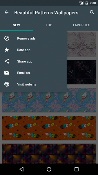 Beautiful Patterns Wallpapers - عکس برنامه موبایلی اندروید
