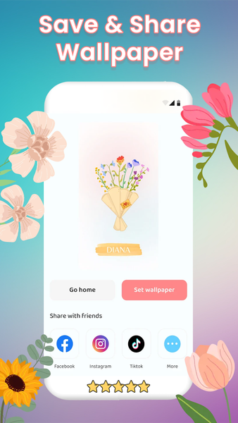 Flower Language Keyboard - Image screenshot of android app