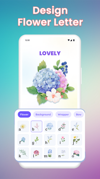 Flower Language Keyboard - Image screenshot of android app