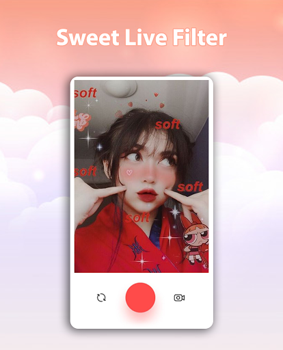 Sweet Live Filter Face Camera - عکس برنامه موبایلی اندروید
