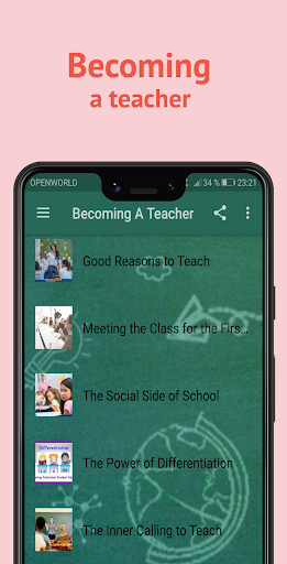 Becoming a Teacher - Image screenshot of android app