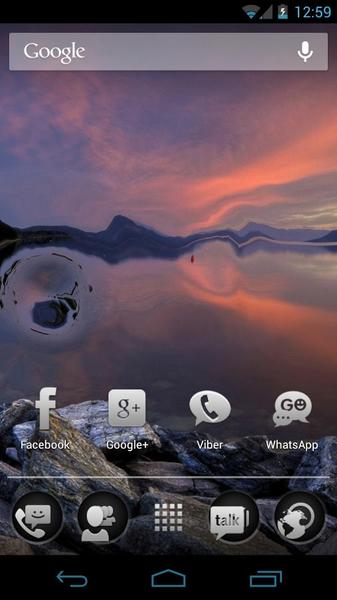 Waterize Lite Live Wallpaper - Image screenshot of android app