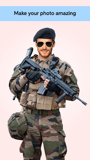 Military Man Photo Editor - Image screenshot of android app