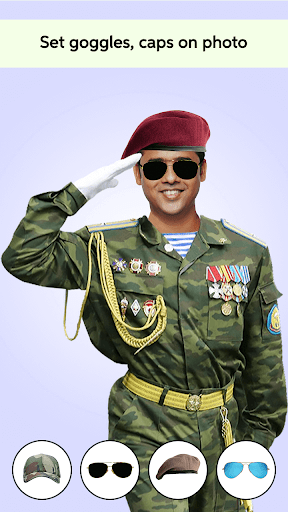 Military Man Photo Editor - عکس برنامه موبایلی اندروید