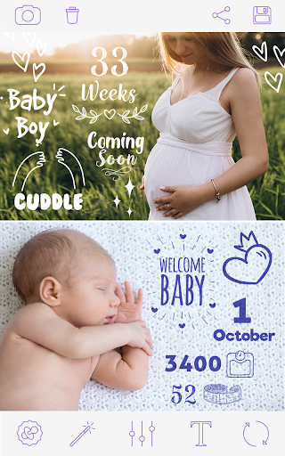 Baby Pics App - Baby Photo Art - عکس برنامه موبایلی اندروید
