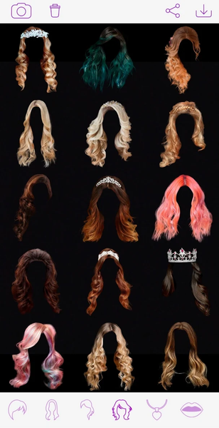 Virtual Hair Style Changer - عکس برنامه موبایلی اندروید