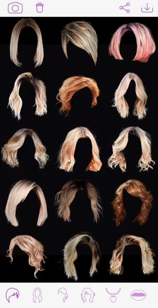 Virtual Hair Style Changer - عکس برنامه موبایلی اندروید
