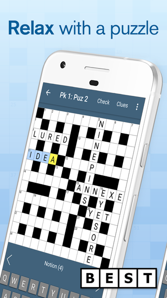 BestForPuzzles Quick Crossword - Gameplay image of android game