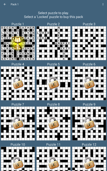 BestForPuzzles Quick Crossword - Gameplay image of android game