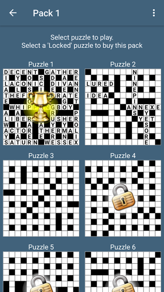 BestForPuzzles Quick Crossword - Gameplay image of android game