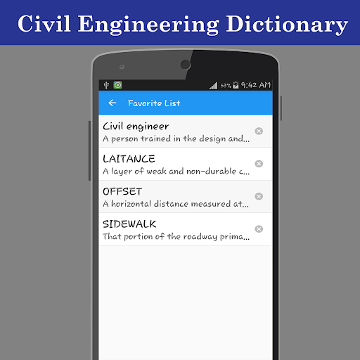 Civil Engineering Dictionary - عکس برنامه موبایلی اندروید