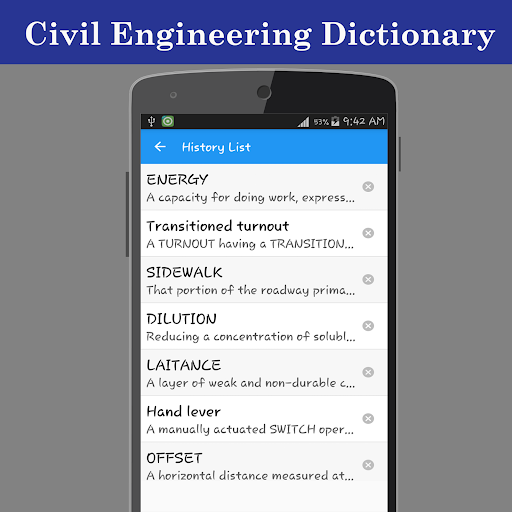 Civil Engineering Dictionary - عکس برنامه موبایلی اندروید