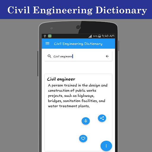 Civil Engineering Dictionary - عکس برنامه موبایلی اندروید