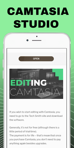 Cursos sobre el Camtasia Studio editor de videos - Image screenshot of android app