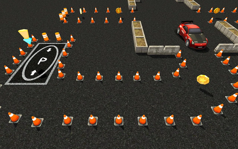 Tricky Car Parking Simulator - Gameplay image of android game