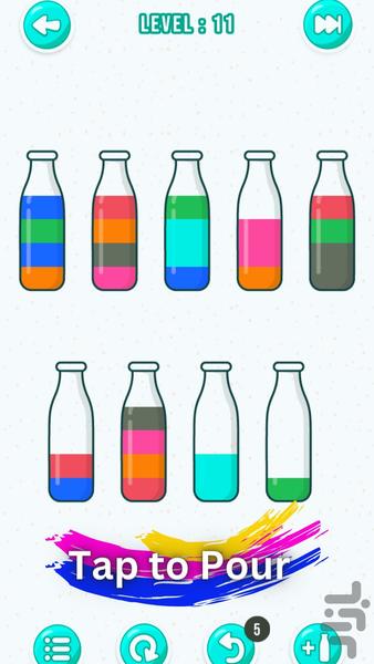 Puzzle Water Sort - Gameplay image of android game