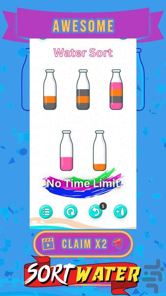 Puzzle Water Sort - Gameplay image of android game